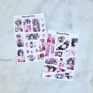 Kit per diario di moda rococò - Adesivi per diario / Kit di pianificazione decorativa