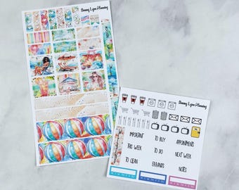 Colorful Beach Kit - Hobonichi Weeks