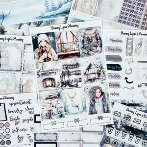 Zestaw naklejek tygodniowych Gray Winter/A La Carte