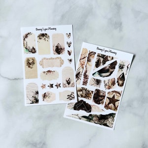 Witchy Watercolor Journaling Kit - Journal Stickers | Decorative Planner Kit