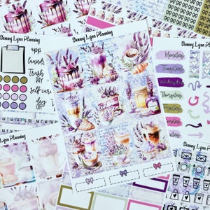 Lavender Treats Weekly Sticker Kit/A La Carte