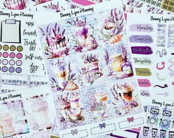 Lavender Treats Weekly Sticker Kit/A La Carte