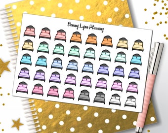 Change Sheets/Wash Sheets/Clean Sheets Planner Stickers - Rainbow