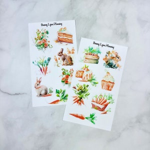 Spring Carrots Deco Stickers