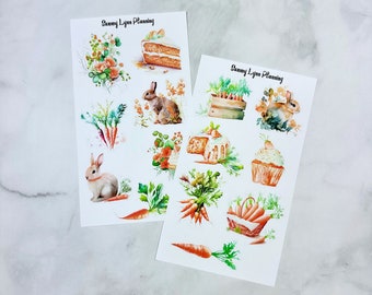 Spring Carrots Deco Stickers