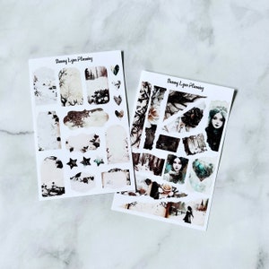 Dark Winter Journaling Kit - Journal Stickers | Decorative Planner Kit