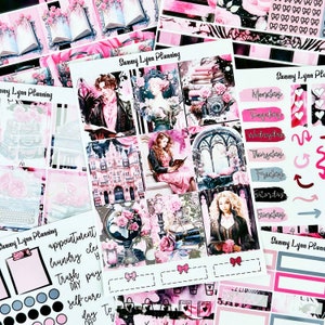 Winter Rose Dark Academia Weekly Sticker Kit/A La Carte