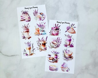 Lavender Treats Deco Stickers