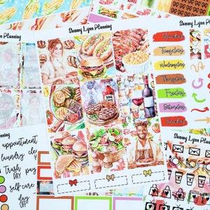 Summer BBQ Weekly Sticker Kit/A La Carte