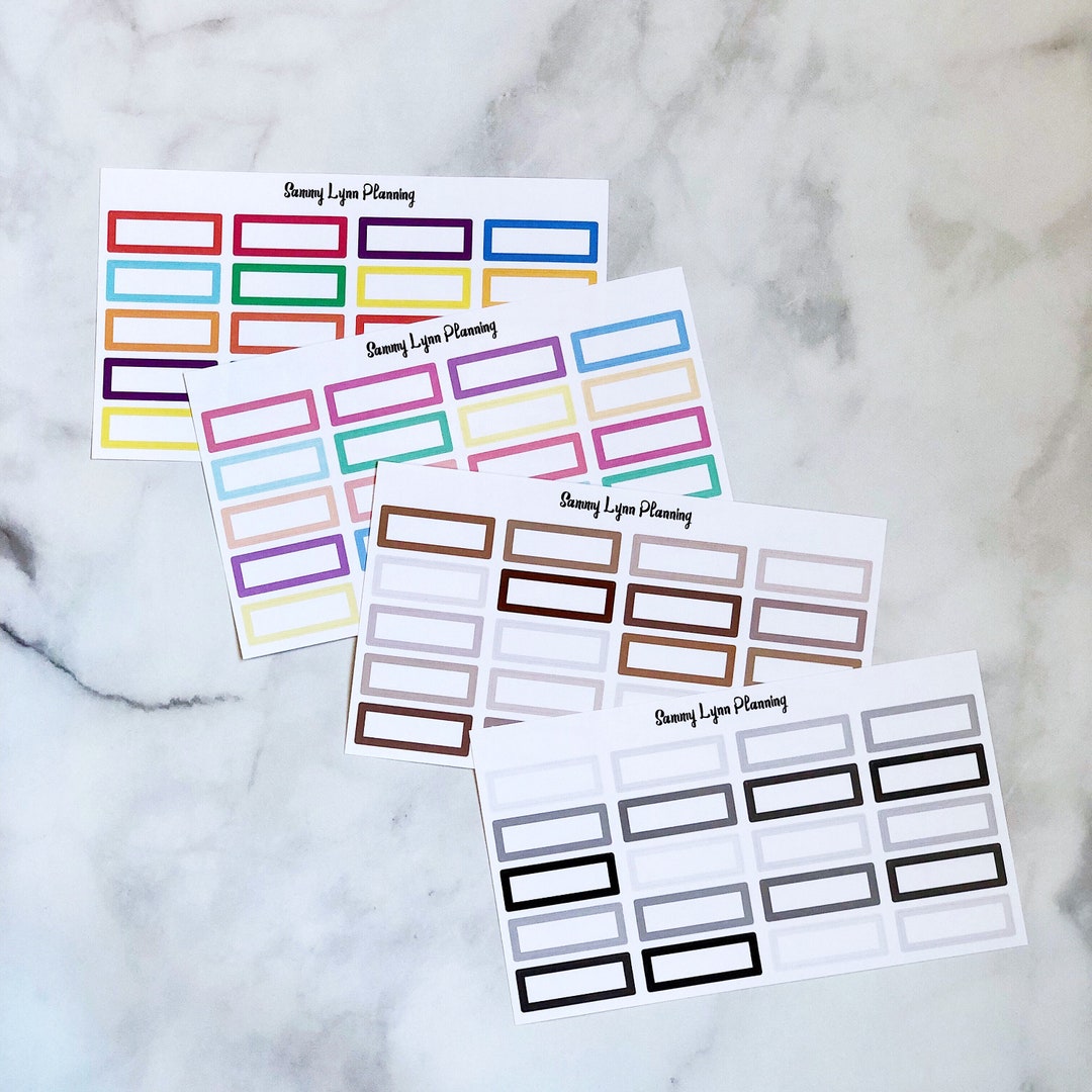 Quarter Box Planner Stickers - Etsy