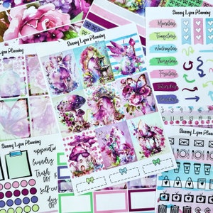 Purple Fairy Sticker Kit/A La Carte
