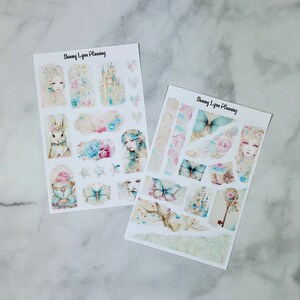 Kit per diario farfalle primaverili - Adesivi per diario / Kit pianificatore decorativo