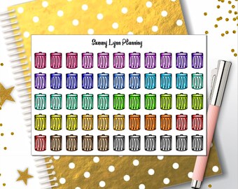 Trash Can/Trash Day Planner Stickers