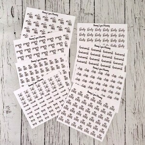 Skript-Sticker - Schule (Klasse, keine Klasse, Studie, schreiben Papier, Test/Prüfung/Quiz, Hausaufgaben, Papier fällig, keine Schule)