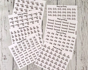 Script Planner Stickers - School (class, no class, study, write paper, test/exam/quiz, homework, paper due, no school)