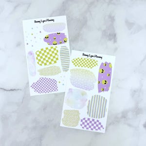 Pegatinas de lavado de verano espaciadas