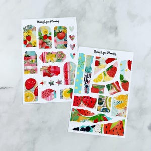 Summer Fruit Journaling Kit - Journal Stickers | Decorative Planner Kit