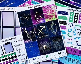 Sagittarius Zodiac Weekly Sticker Kit/A La Carte