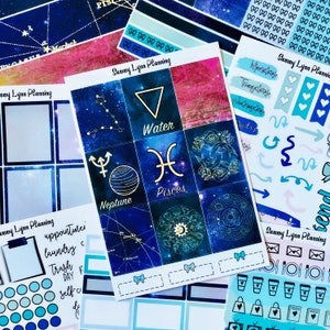Pisces Zodiac Weekly Sticker Kit/A La Carte
