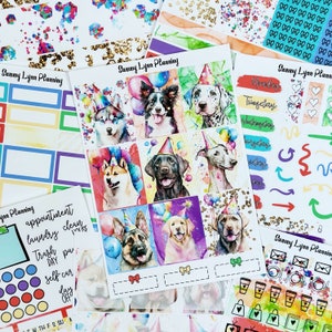 Birthday Pups Sticker Kit/A La Carte