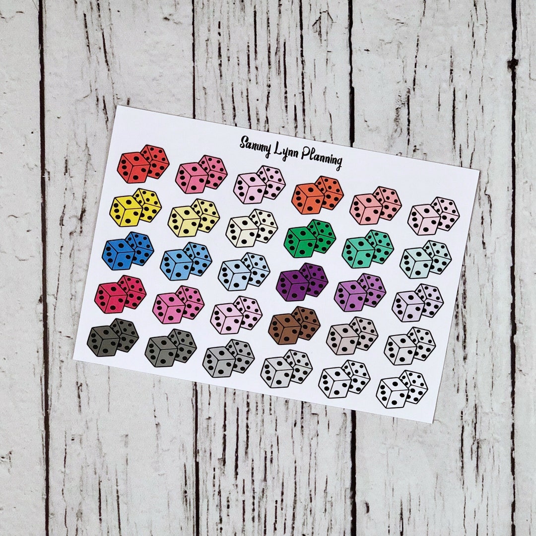 サイコロステッカー - Etsy 日本