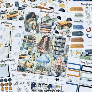 Zestaw naklejek Rainy Day Reads/A La Carte