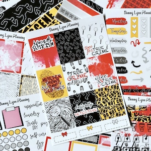 True Crime Weekly Sticker Kit/A La Carte