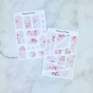 Kit per diario Boho Shabby Chic - Adesivi per diario / Kit di pianificazione decorativa
