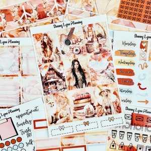 Boho Winter Weekly Sticker Kit/A La Carte
