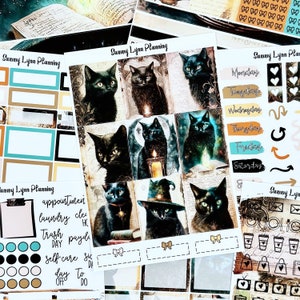 Black Cat Weekly Sticker Kit/A La Carte