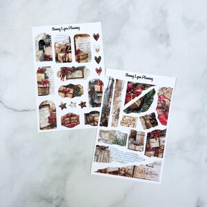 Kit di diario per posta festiva - Adesivi per diario / Kit di pianificazione decorativa