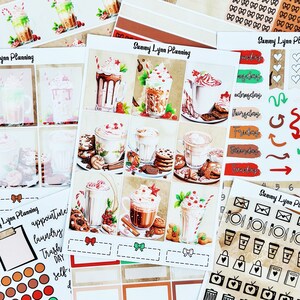 Christmas Coffee  Weekly Sticker Kit/A La Carte