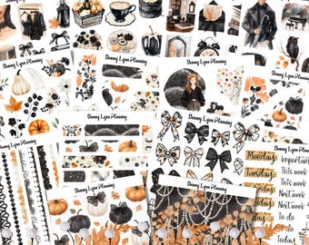 Fall after Dark Deluxe Journaling Sticker Kit/A La Carte