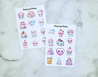 Birthday Kawaii Stickers