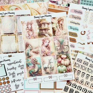 Autumn Fairy Weekly Sticker Kit/A La Carte