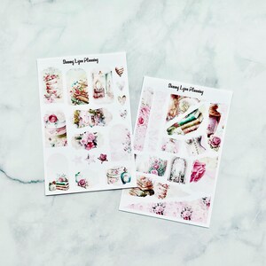 Kit per diario di bellezza vintage - Adesivi per diario / Kit pianificatore decorativo