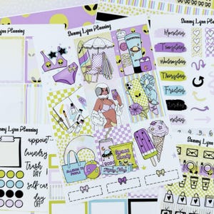 Kit de pegatinas de verano espaciado/A la carta