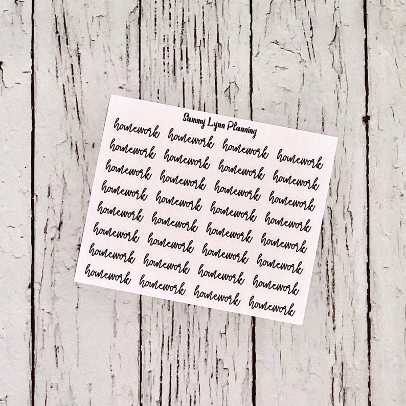 Script Planner Stickers - School (class, No Class, Study, Write Paper ...