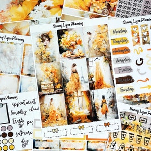 Yellow Chic Weekly Sticker Kit/A La Carte