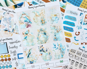 Blueberry Tea Weekly Sticker Kit/A La Carte