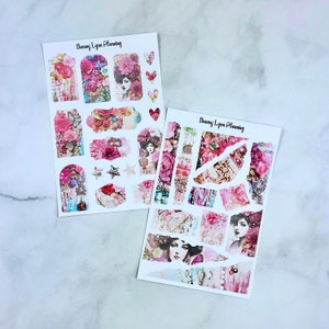 Shabby Victorian Journaling Kit - Journal Stickers | Decorative Planner Kit