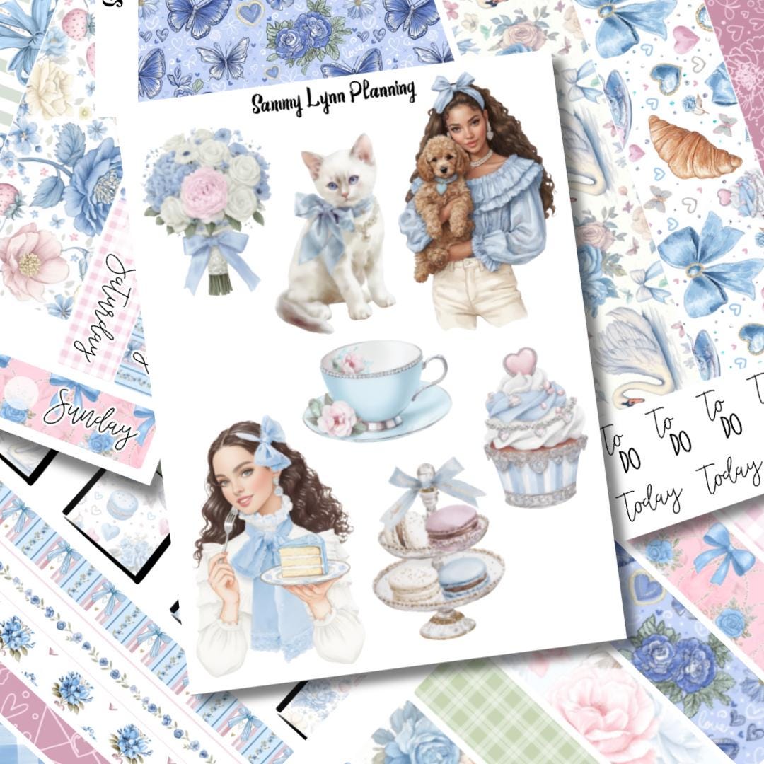 Tea Party - Hobonichi Cousin Daily Kit (A5) - Etsy