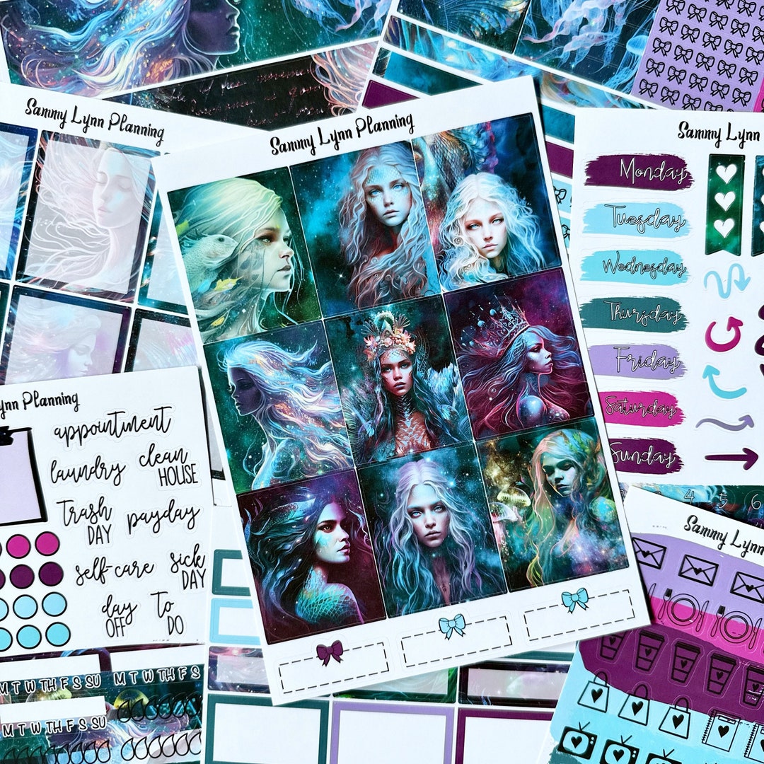 Sirens Sticker Siren Weekly Sticker Kit/a La Carte - Etsy