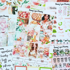 Peach Garden Weekly Sticker Kit/A La Carte