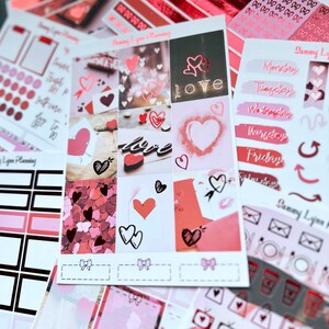 Love Letters Foil Weekly Sticker Kit