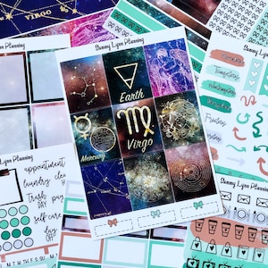 Virgo Zodiac Weekly Sticker Kit/A La Carte