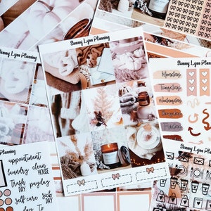 Fall Neutrals Weekly Sticker Kit/A La Carte
