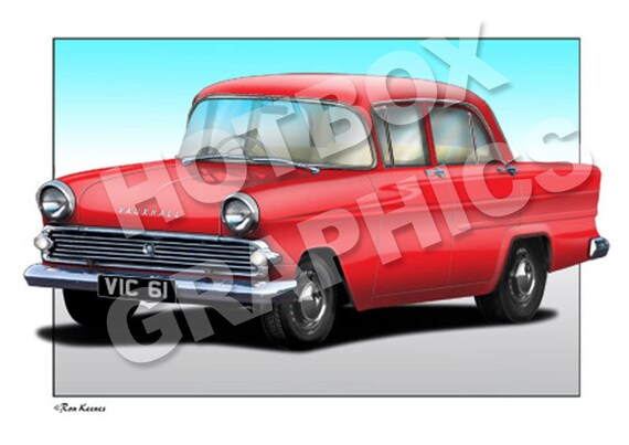VAUXHALL VICTOR PRINT PERSONALISED ILLUSTRATION OF YOUR CAR