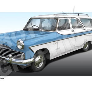 Ford Mk2 Consul Zephyr Zodiac Farnham Estate - Personalised Illustration of Your car