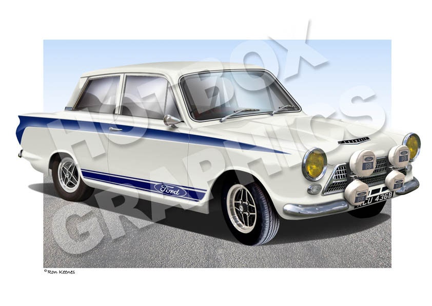 T-shirt Personalizzata Ford Cortina MK1 – Maglia Auto Classiche Con Stampa A Scelta (Taglie Miste)